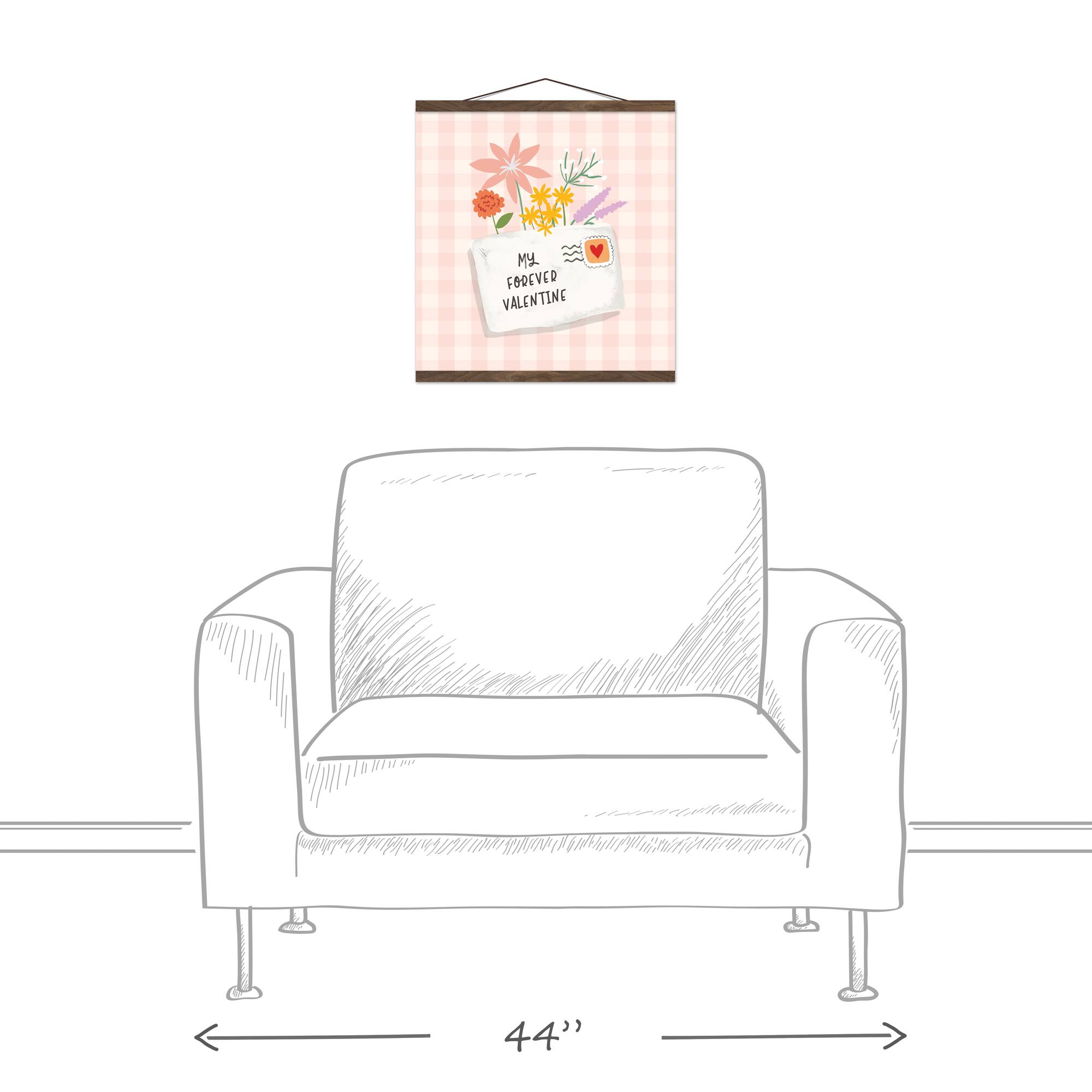 My Forever Valentine Teak Hanging Wall Art